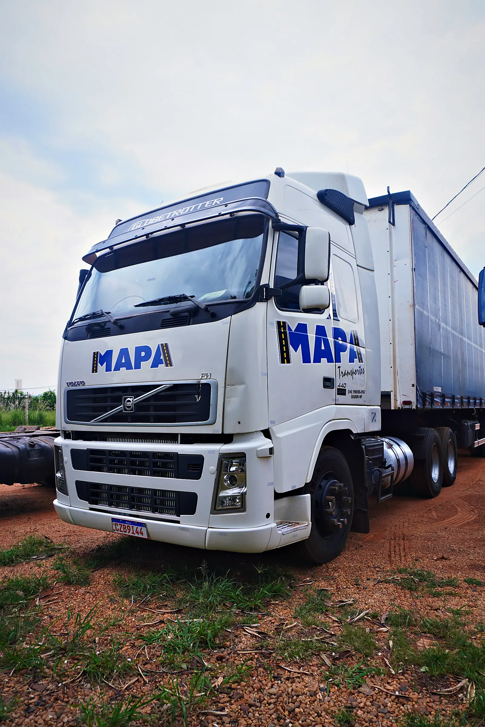 Carga fechada da Mapa Transportes saindo para Jaci e região
